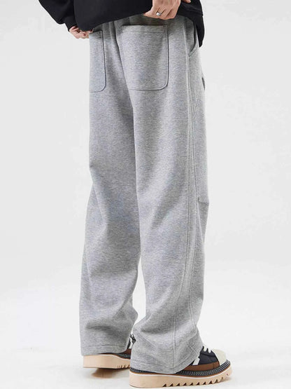 Men's Full Size Wide-Leg Drawstring Sweatpants Plus Size
