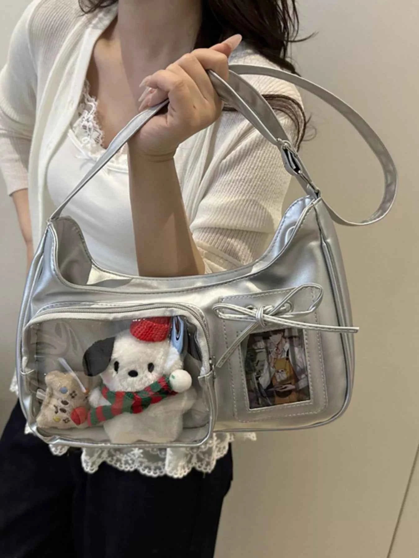 Clear Pocket Crossbody Bag