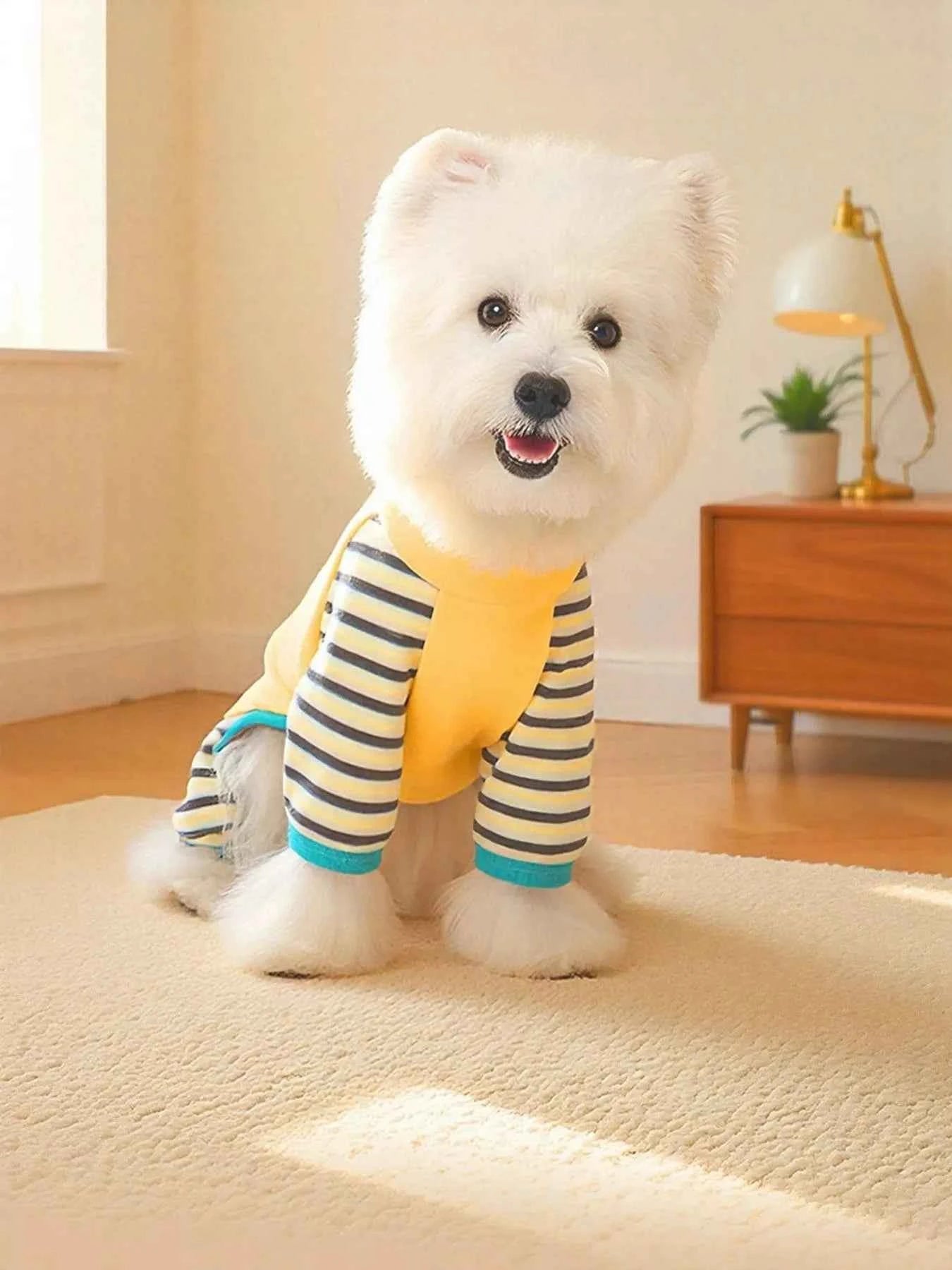 Striped Comfortable Pet Jumpsuit