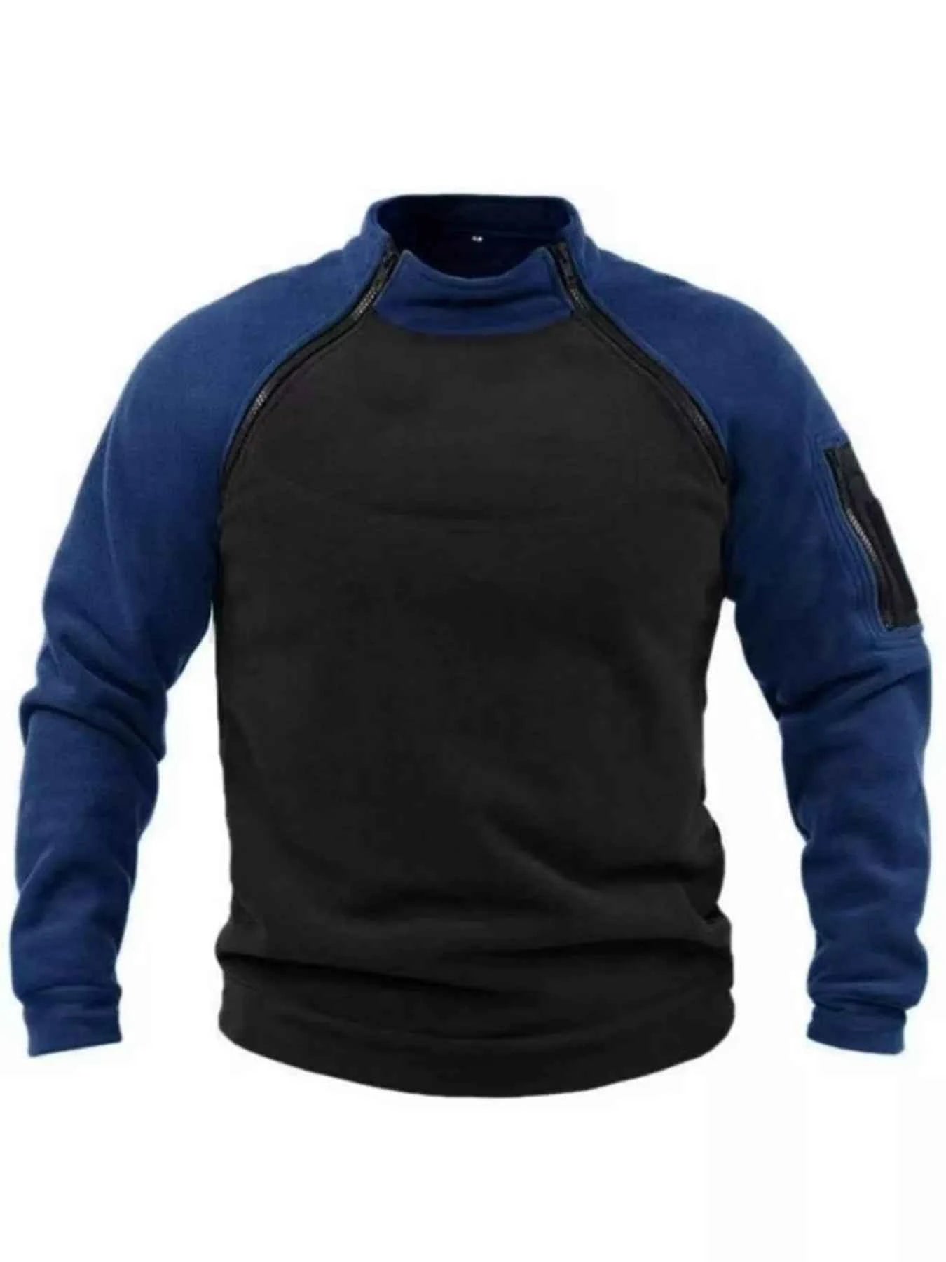 Men's Full Size Long Sleeve Fleece Sweatshirt Plus Size