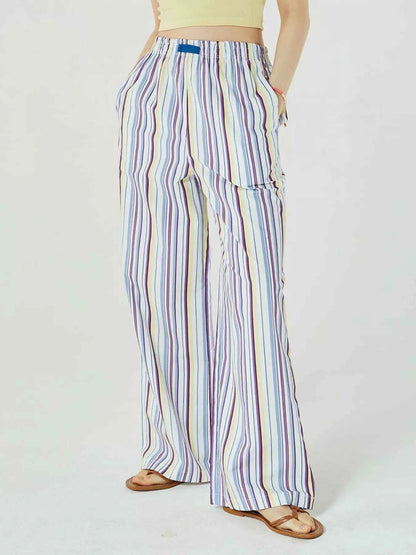 Elastic Waist Wide Leg Pants