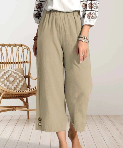Wide Leg Cropped Pants