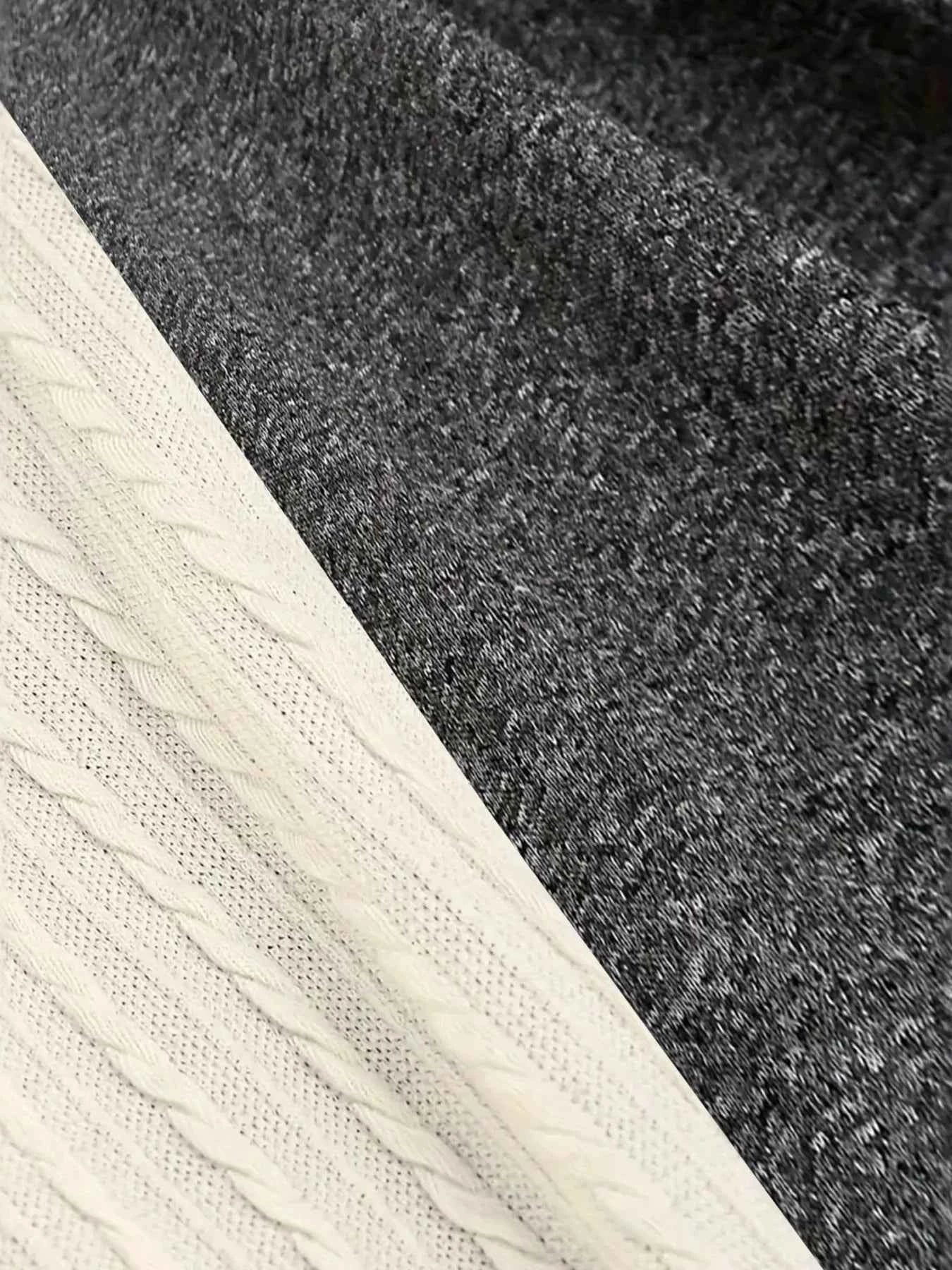 Color Block Ribbed Sweater Dress