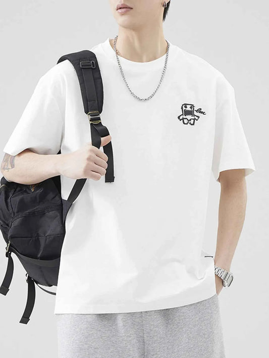Men's Plus Size Round Neck Half Sleeve T-Shirt