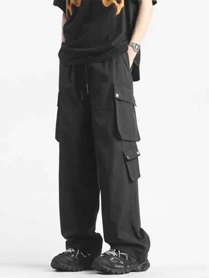Men's Plus Size Wide Leg Cargo Pants