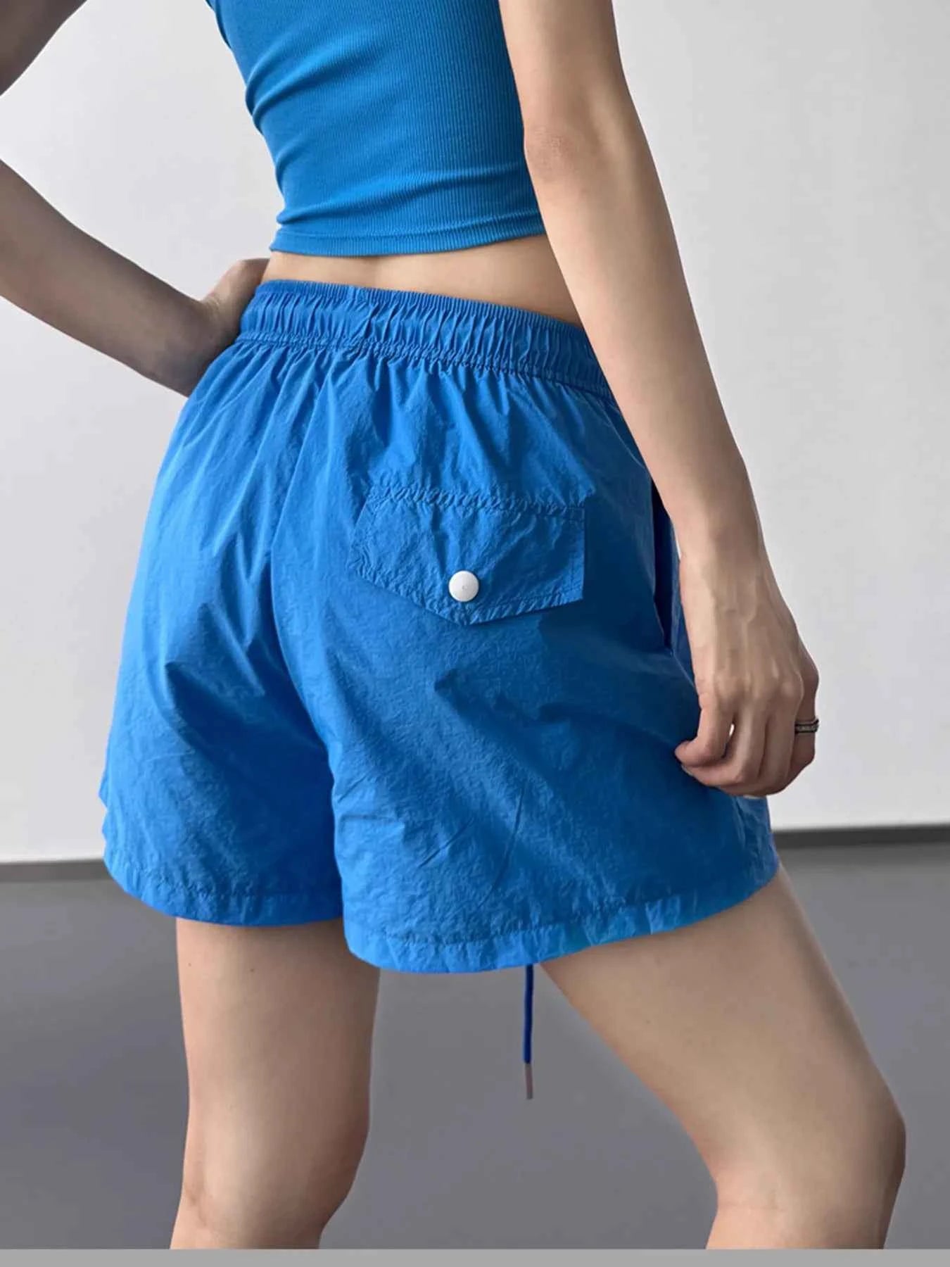 High Waisted Drawstring Shorts