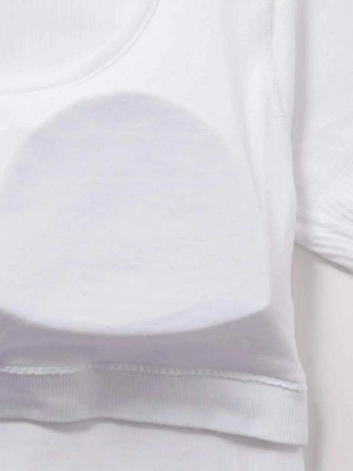Square Neck Active T-Shirt with Detachable Chest Pads