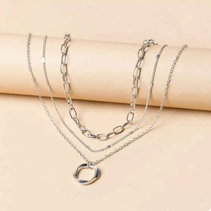 Three Layered Pendant Necklace