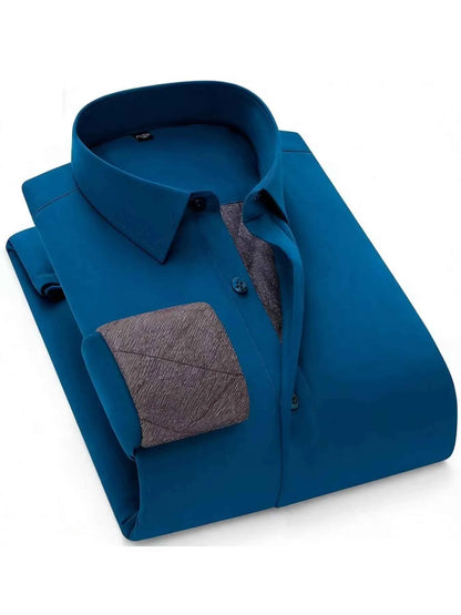 Men's Full Size Slim Fit Long Sleeve Shirt Plus Size