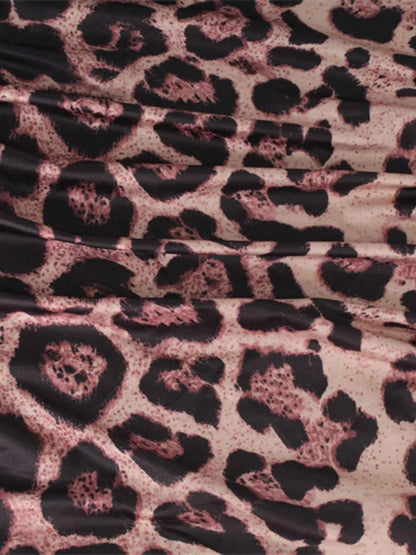 Leopard Print Bodycon Midi Dress