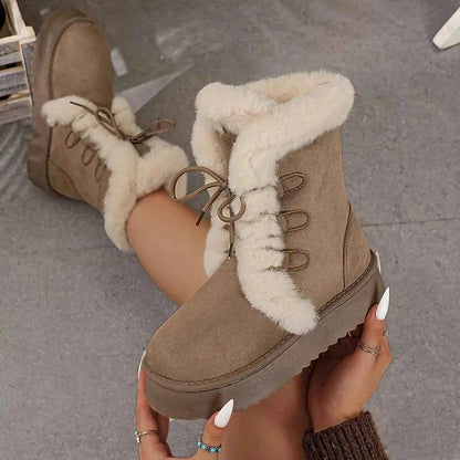 Round Toe Platform Boots