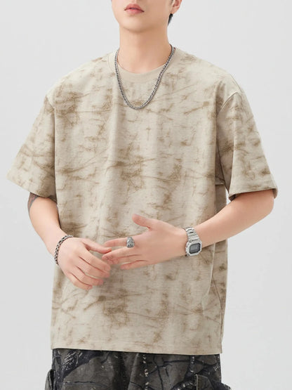 Men's Plus Size Round Neck Half Sleeve T-Shirt