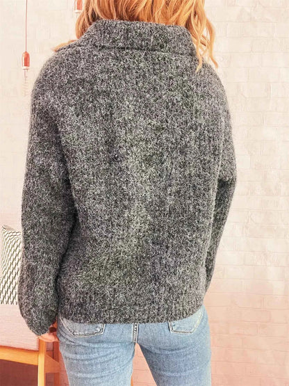 Lace Up Long Sleeve Sweater