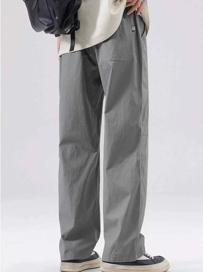 Men's Full Size Casual Relaxed Fit Wide Leg Pants Plus Size