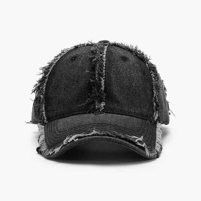 Raw Hem Cotton Baseball Cap