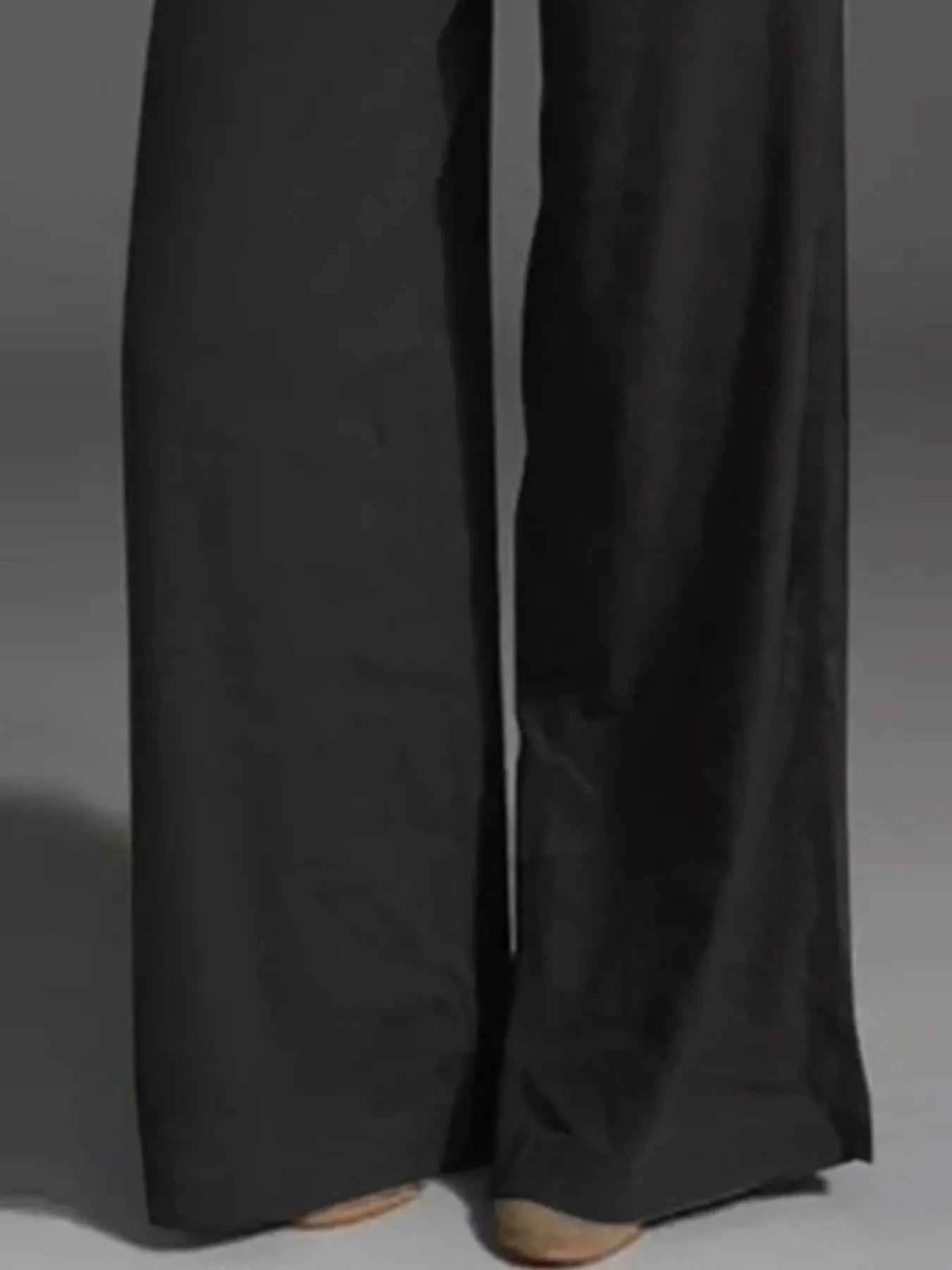 Full Size Wide Leg Pants with Pockets Plus Size