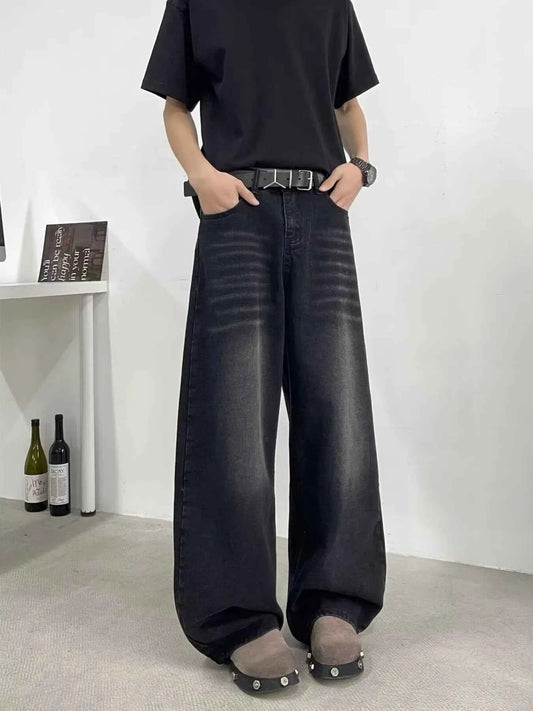 Men's Full Size Wide Leg Jeans Plus Size