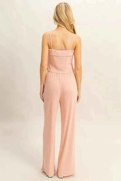 HYFVE Rib Knit Cami Top and Pants Set