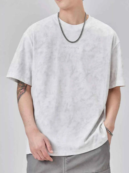 Men's Plus Size Round Neck Short Sleeve T-Shirt