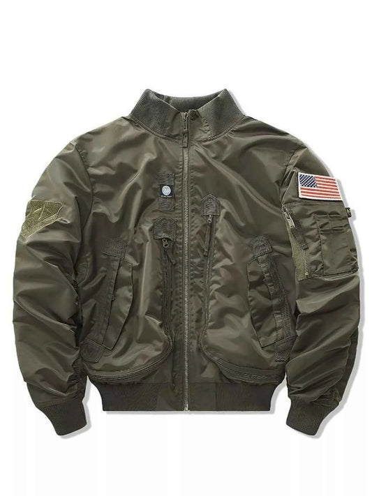 Men's Plus Size Zip Up Long Sleeve Jacket
