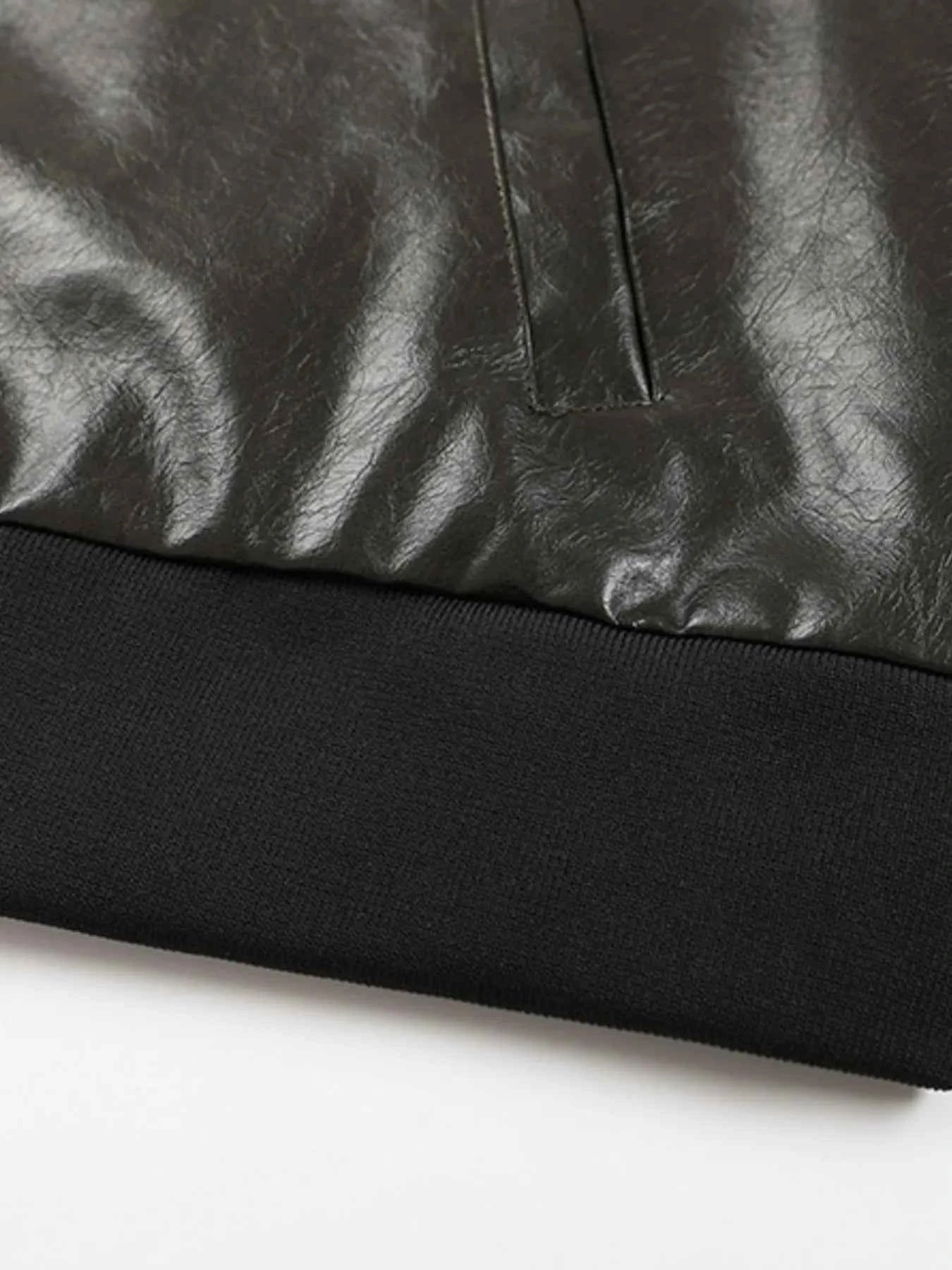 Men's Zip Up Leather Jacket