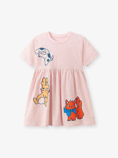 Children's Dinosaur Short Sleeve Dress