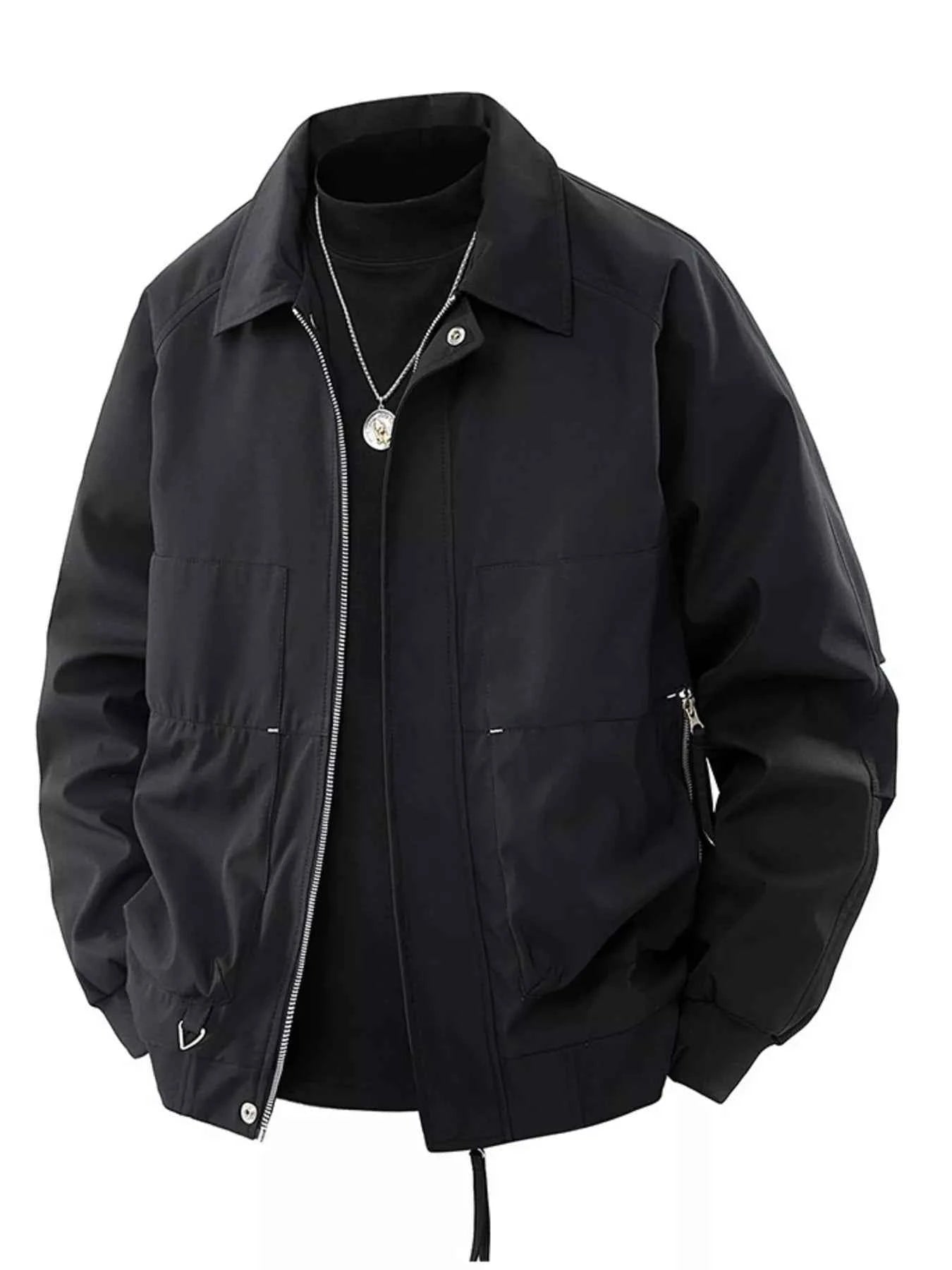 Men's Plus Size Zip Up Long Sleeve Jacket