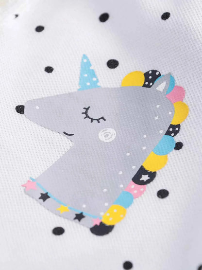 Children's Polka Dot Ruffle Hem Polo Dress