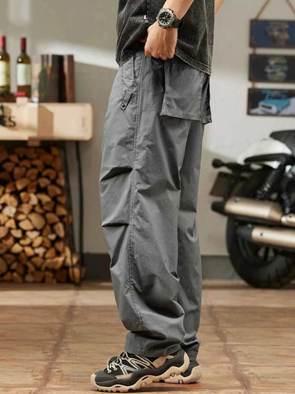 Men's Plus Size Casual Relaxed Fit Drawstring Pants