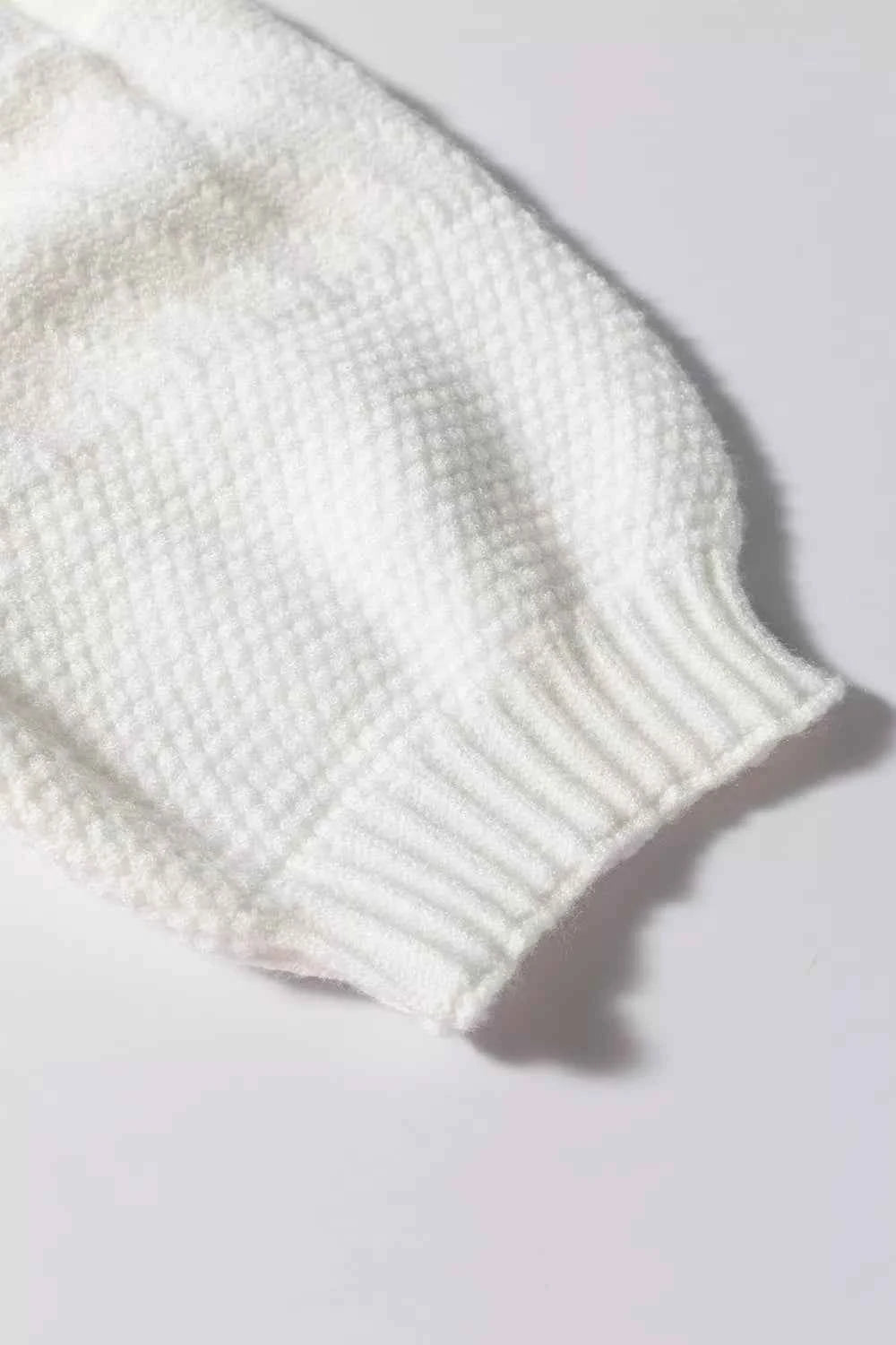 Cable Knit Short Sleeve Sweater