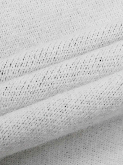 Men's Letter Round Neck Long Sleeve Sweater