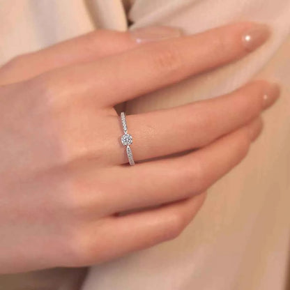 1 Carat 925 Sterling Silver Moissanite Ring