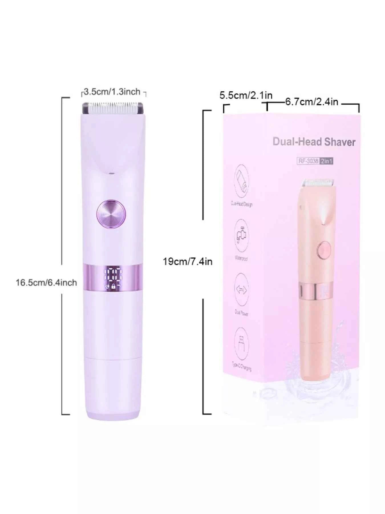 2-in-1 Painless Electric Hair Removal