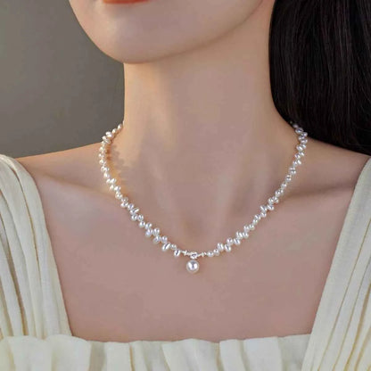 Irregular Freshwater Pearl Pendant Necklace