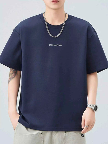 Men's Plus Size Round Neck Short Sleeve T-Shirt