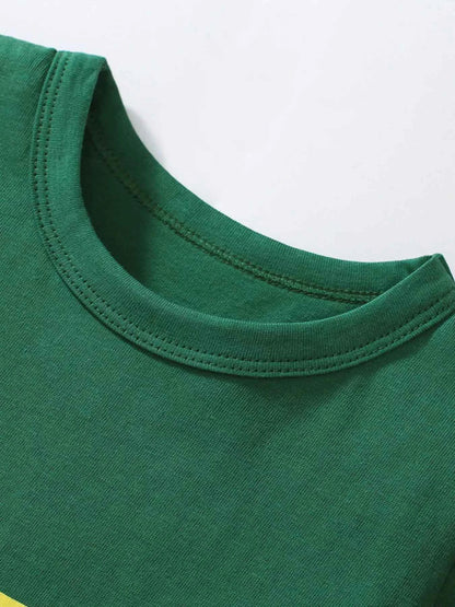 Children's Animal Graphic Short Sleeve T-Shirt