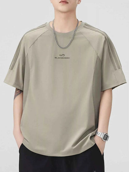 Men's Plus Size Round Neck Short Sleeve T-Shirt