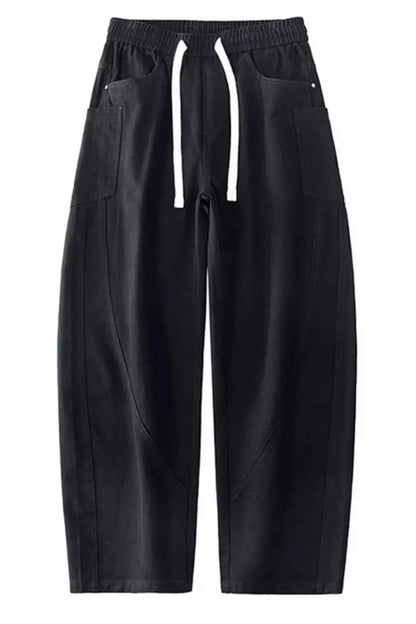 Men's Plus Size Loose Fit Drawstring Waist Jeans