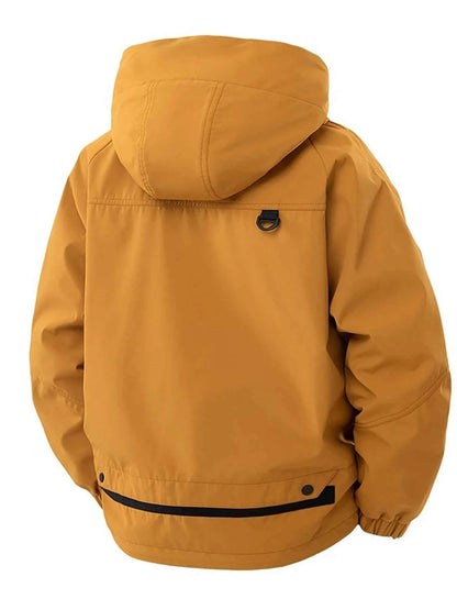 Men's Full Size Zip Up Long Sleeve Hooded Jacket Plus Size