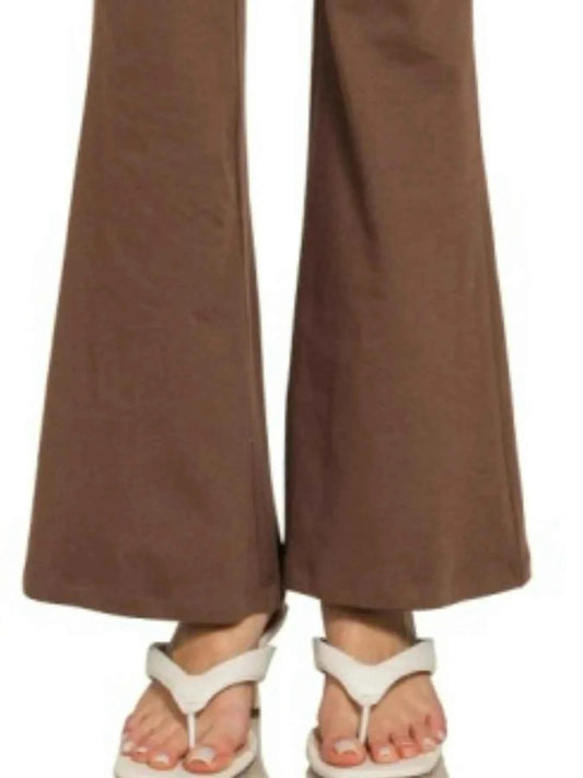 Zenana Wide Waistband Yoga Flare Pants