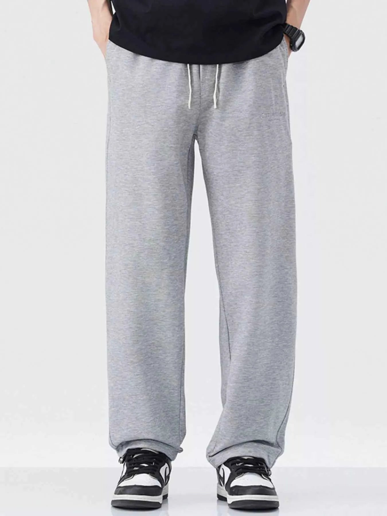 Men's Plus Size Drawstring Relaxed Fit Casual Pants