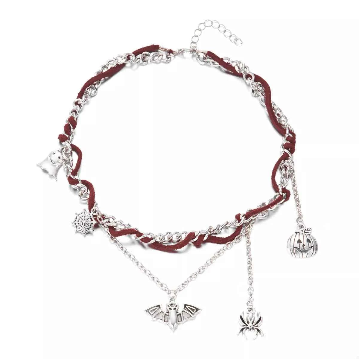 Halloween Double Layered Pendant Necklace