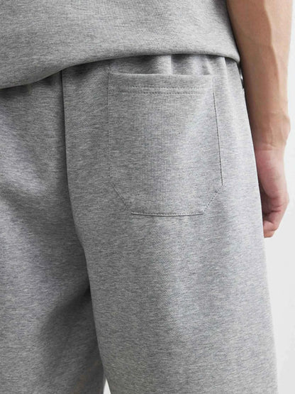 Men's Plus Size Half Sleeve Top and Shorts Set