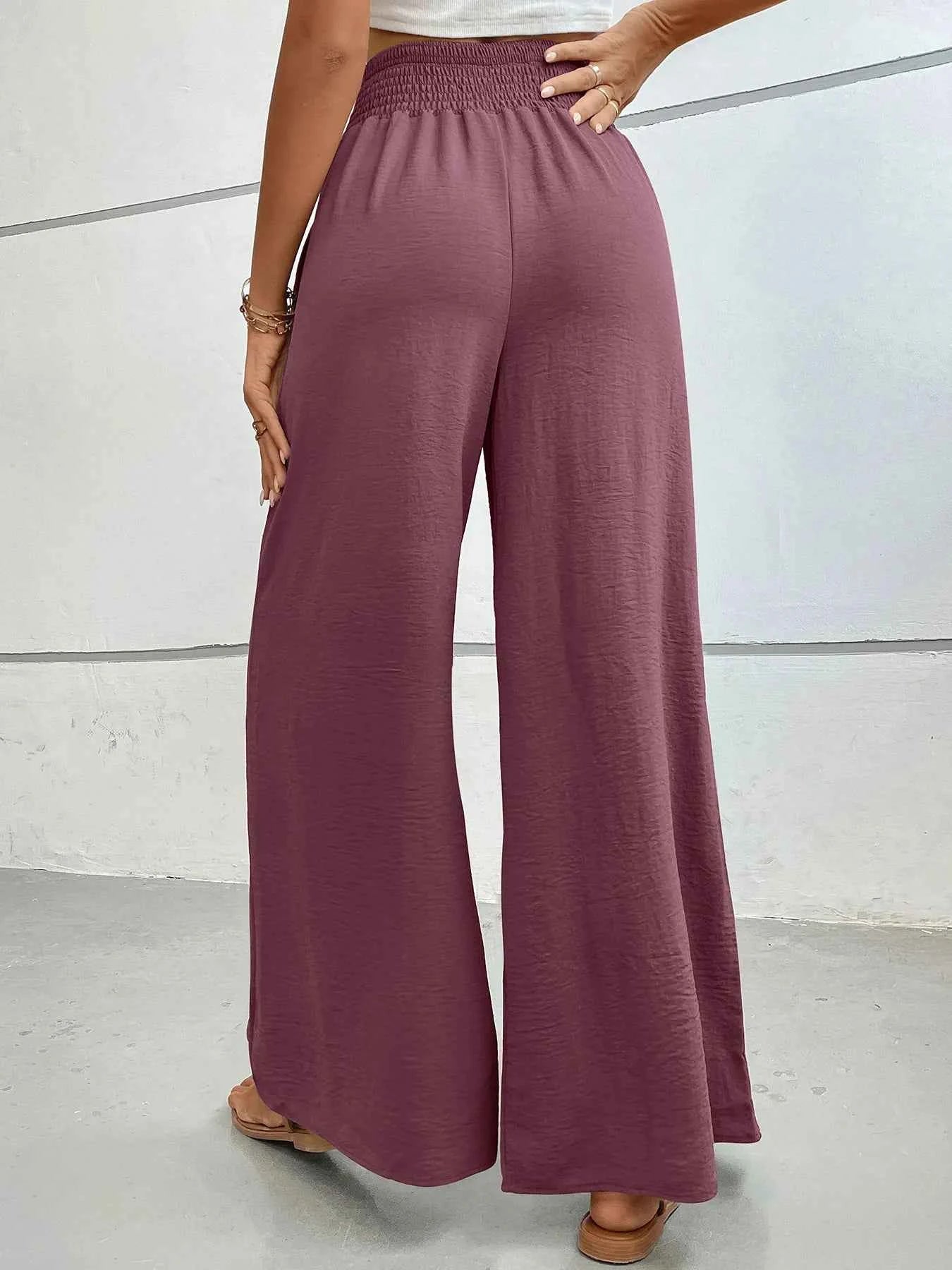 High-Waisted Wide Leg Pants