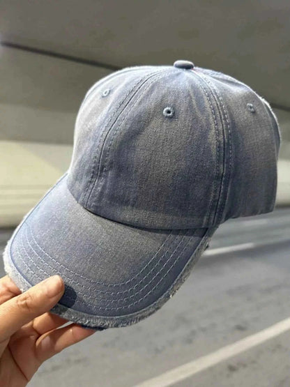 Distressed Solid Color Baseball Cap