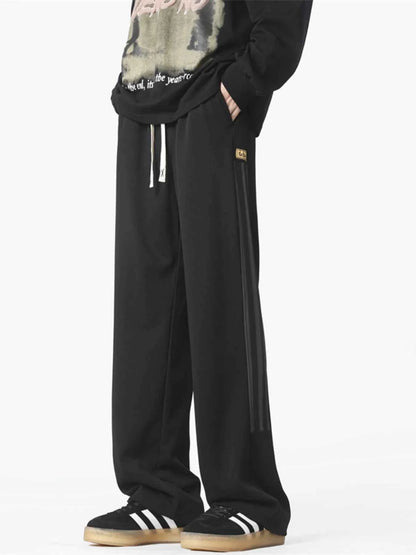 Men's Plus Size Wide Leg Drawstring Pants