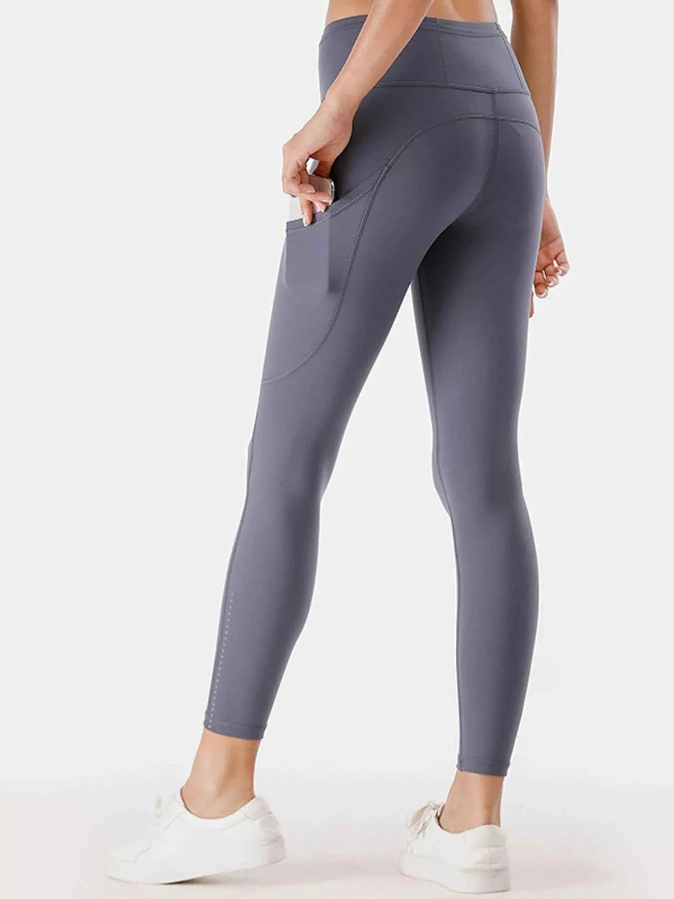 Full Size High-Waisted Active Leggings with Pockets Plus Size