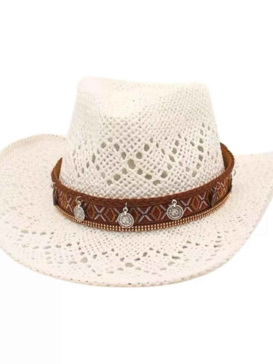 Boho Woven Cowboy Hat