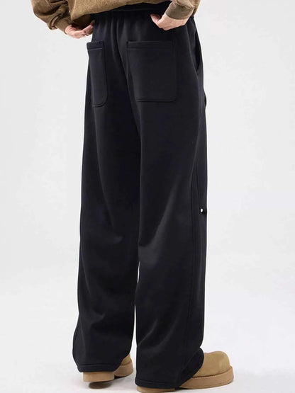 Men's Full Size Wide-Leg Drawstring Sweatpants Plus Size