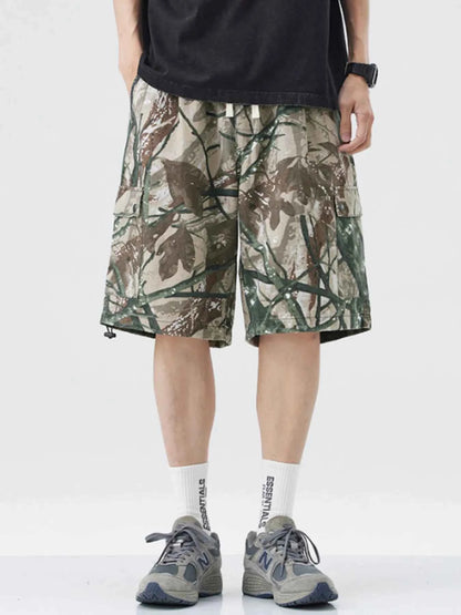 Men's Plus Size Camouflage Cargo Shorts